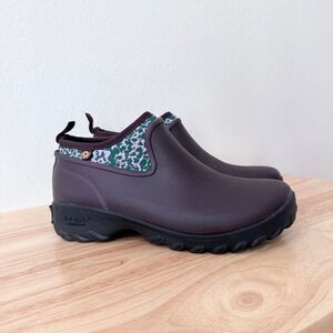 Bogs Sauvie Chelsea Women's Pull On Rain Boots Size 6 Burgundy Waterproof